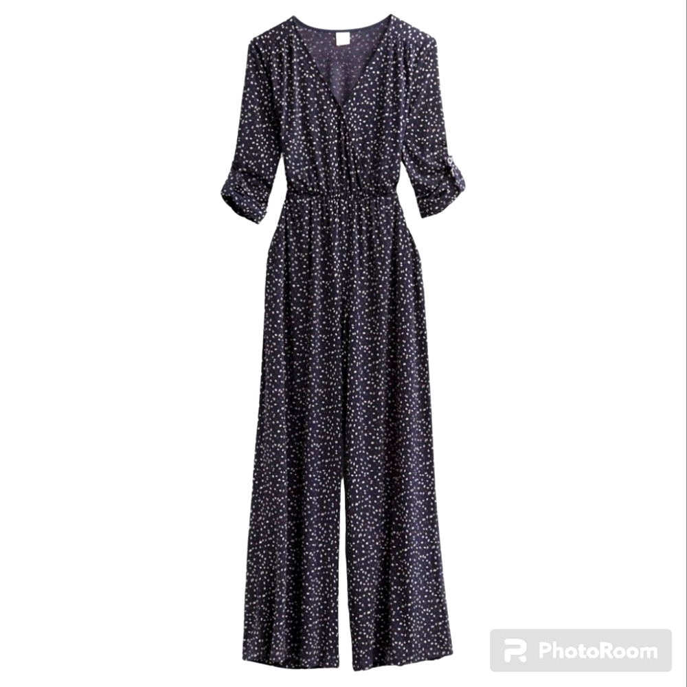 Kayleigh Stitch Fix Leona Roll Tab Knit Jumpsuit NWT
